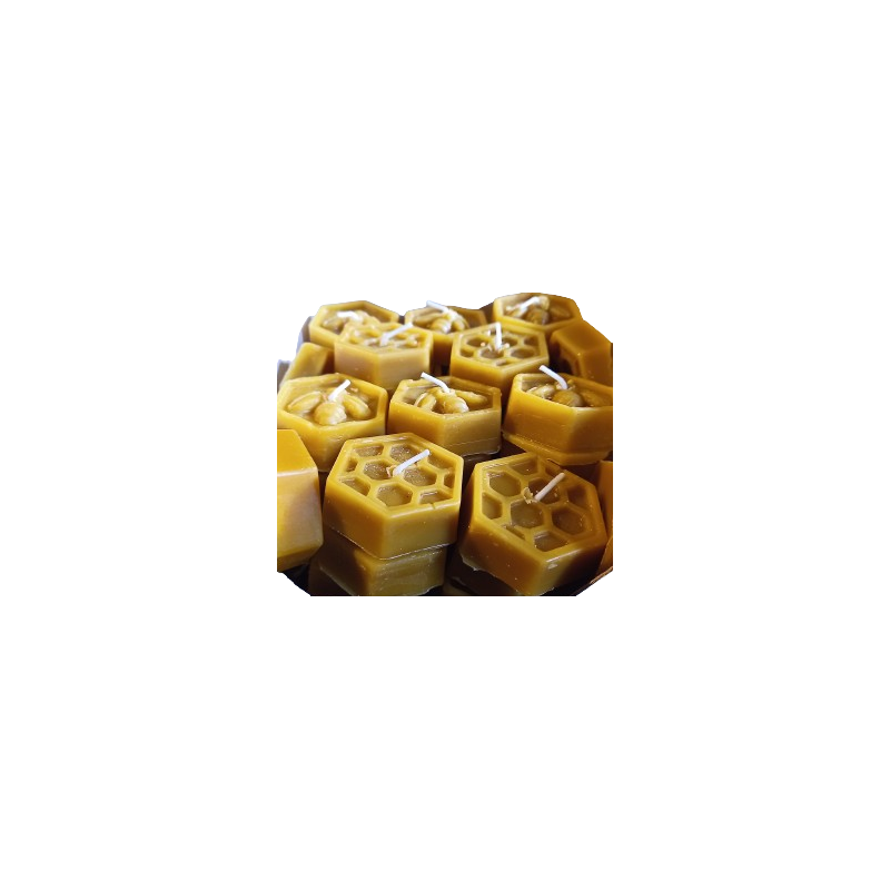 Bougie 100% cire bio de nos abeilles!!