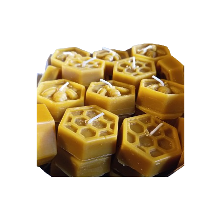Bougie 100% cire bio de nos abeilles!!