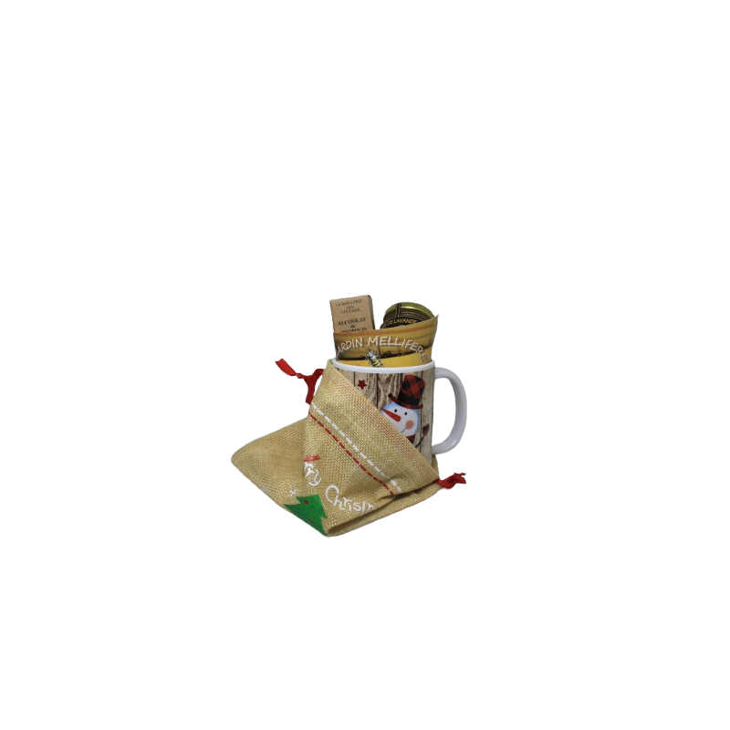 panier cadeau de la ruche hivernale