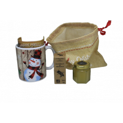 panier cadeau de la ruche hivernale