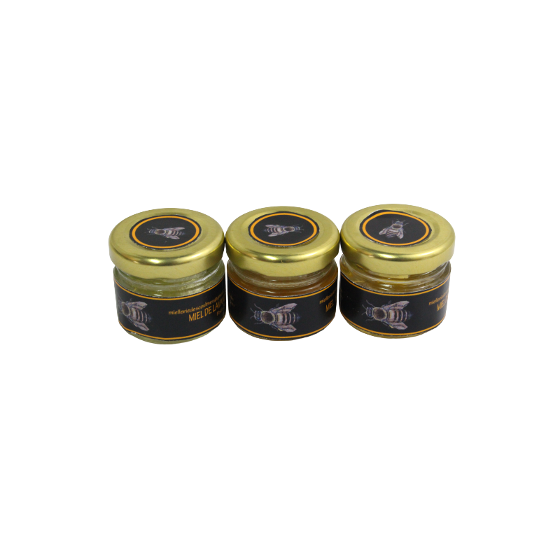 Miel - Mini pots miel bio 30 gr par 18 (BOX hôtellerie)